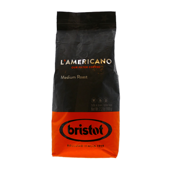 Bristot&reg; l&#039;americano medium roast coffee bonen 1 kg. 