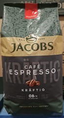 Jacobs café espresso kräftig bonen 1 kg.